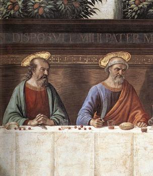 Domenico Ghirlandaio : Last Supper 3 detail